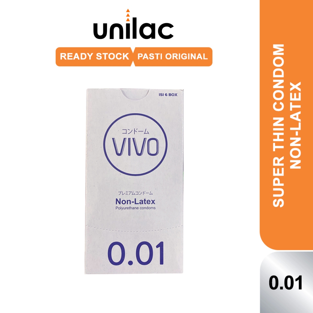 Kondom Vivo Condom 0.01 Isi 2 Pcs - Alat Kontrasepsi Kondom Vivo Superthin Condom Vivo 001mm | Vivo 