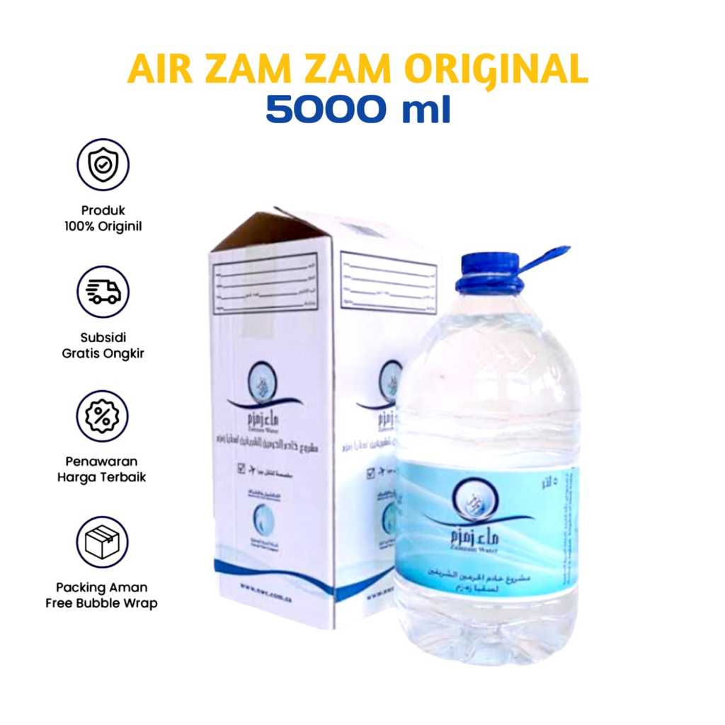 

Air Zam Zam 5 Liter I Zam zam 5L Original ASLI