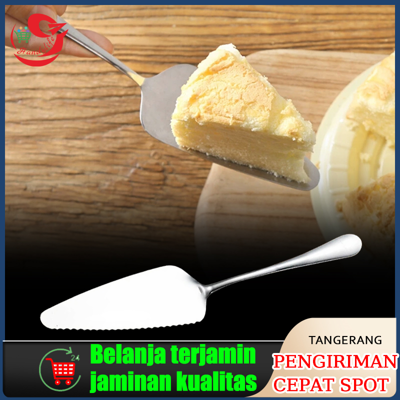 Sendok Pisau Segitiga Pemotong Kue Lapis Bolu Tart Cake Ulang Tahun Nasi/Server Pizza Shovel Cutter