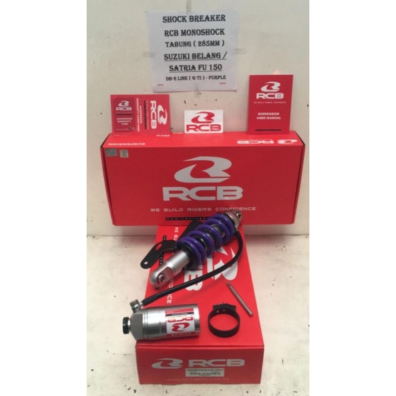 SHOCK BREAKER RCB TABUNG SUZUKI BELANG / SATRIA FU 150 (285MM) DB-2 LINE (G-TI) - PURPLE