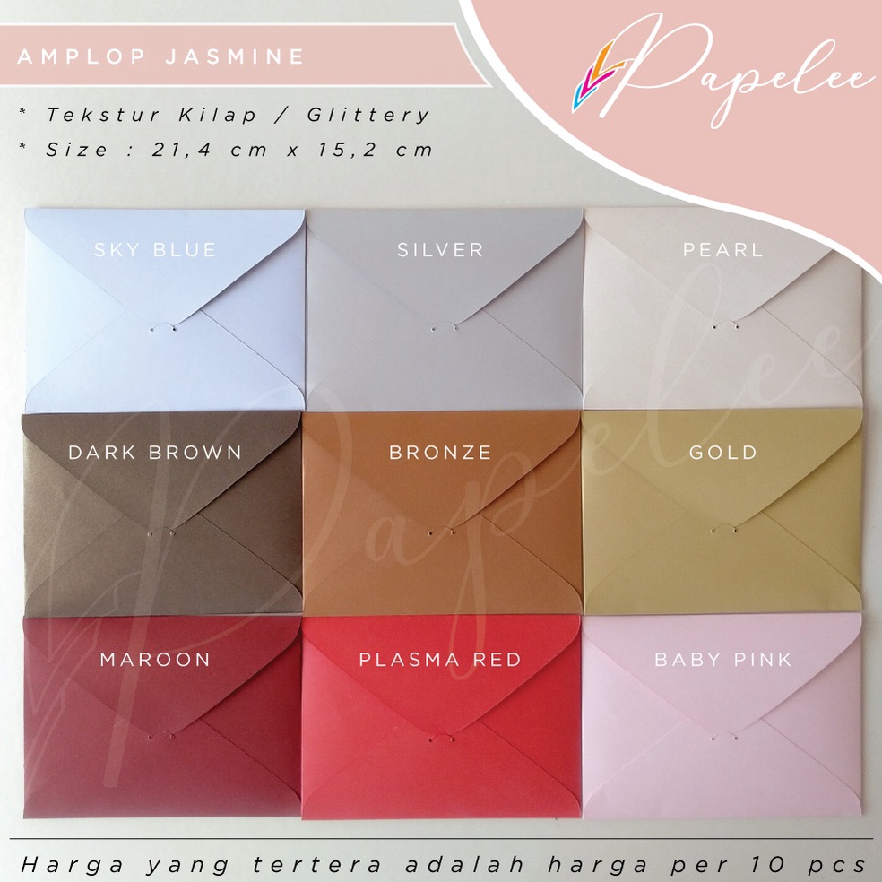 

KODE L14N 1pcs AMPLOP UNDANGAN KERTAS JASMINE 22 gsm UKURAN 214x152cm A5 AMPLOP FANCY