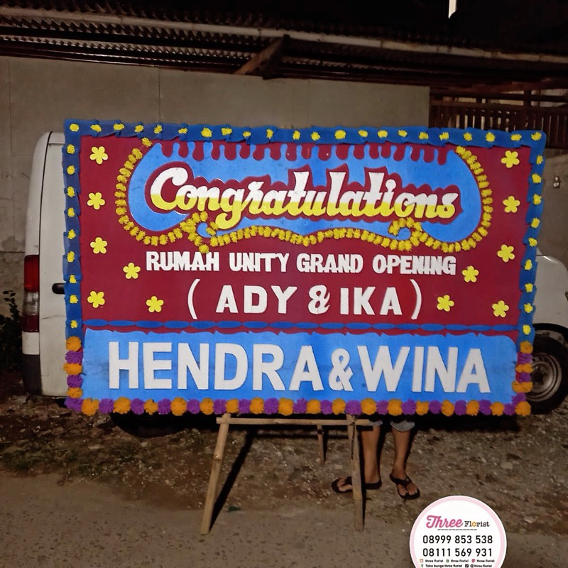 karangan bunga papan / karangan bunga papan / bunga papan / bunga papan ucapan selamat & sukses / bu