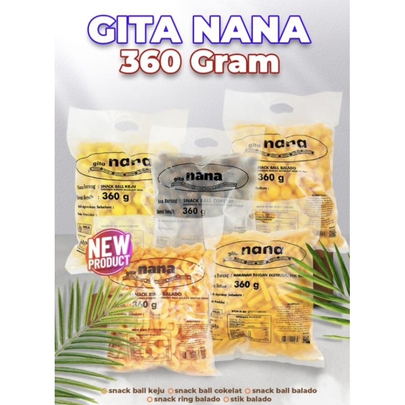 

SNACK CHIKI BALL 360GRAM TERMURAH/SNACK BALL KEJU BALADO COKELAT GITA NANA