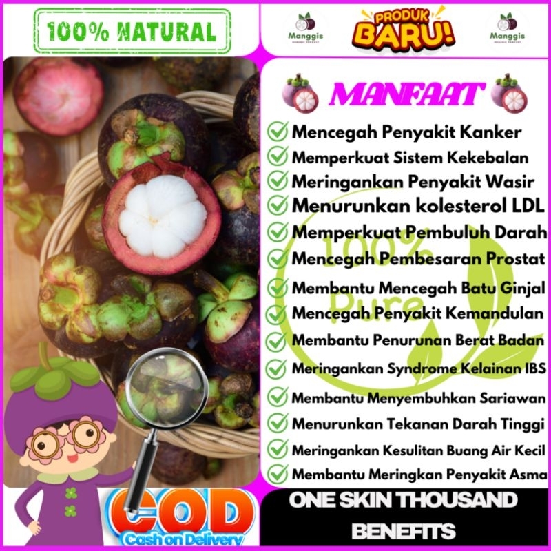 

Kulit Buah Manggis Kering Untuk Pengobatan 100 Gram