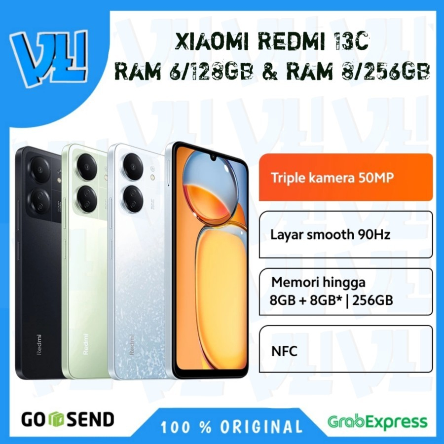 HP Redmi 13C Ram 6/128GB & Ram 8/256GB - Garansi Resmi