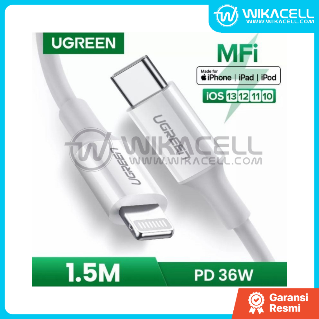 Cable Ugreen USB-C to Lightning MFI 1.5M (60748) - White