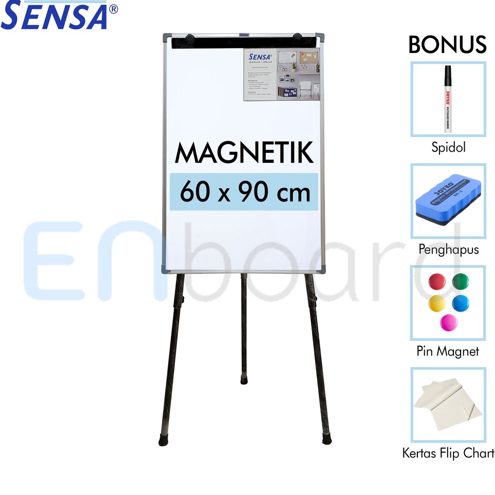 

KODE N32V Flip Chart Flipchart Papan Presentasi Magnet Sensa 6 x 9 cm