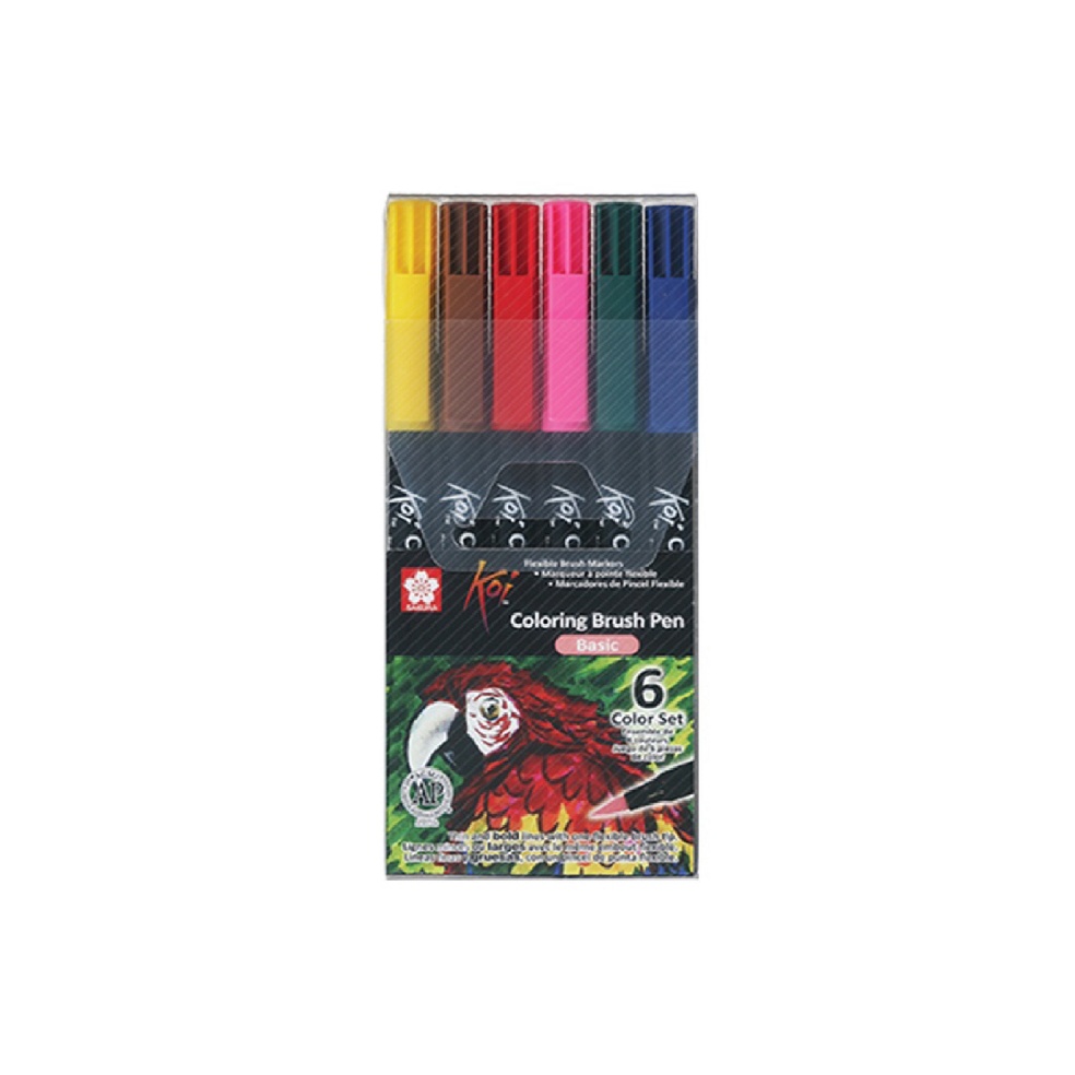 

KODE W97B Sakura Koi Coloring Brush Pen Set 6