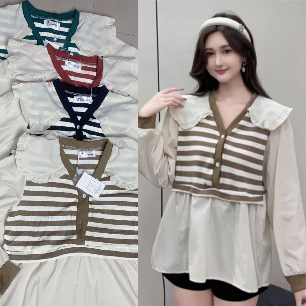 DAFASHIONSHOP / Atasan / Atasan Blouse / Atasan Katun / Atasan Fashion / Atasan Rajut / Atasan Ootd