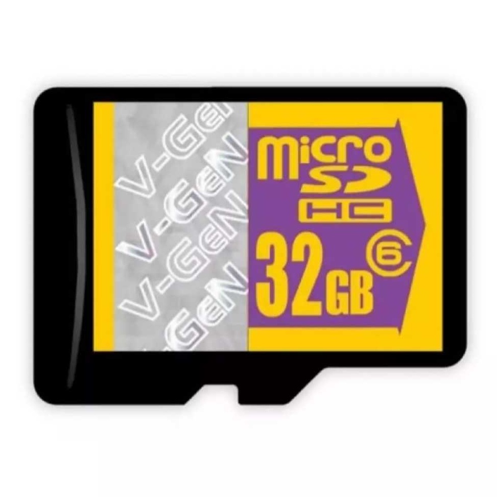 Memory Card Micro SD VGEN 32GB 16GB 8GB 4GB Class 6 Speed Up To 48MBs Kartu Memory Hp Penyimpanan Da