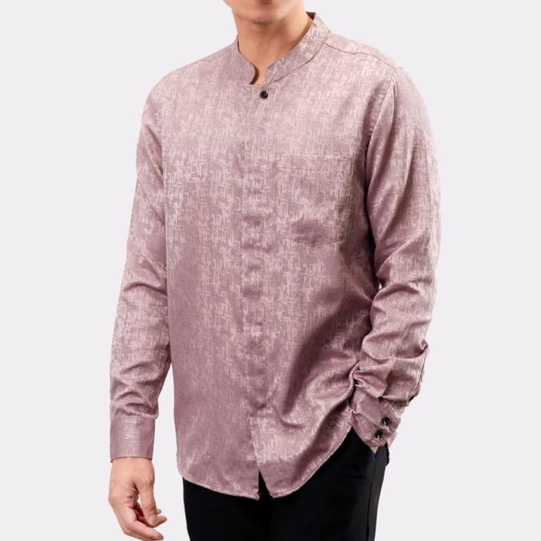 CDL 10 HEM KEMEJA KOKO PRIA SLIM FIT LENGAN PANJANG COLIN DION BAJU KOKO MUSLIM LEBARAN