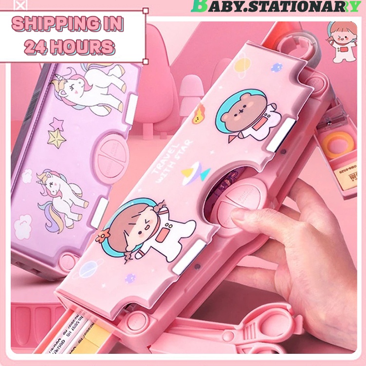 

Hanya untuk anda CODKotak Alat TulisKotak Pensil Pola Kartun Rautan KapasitasTempat Pensil Dua Lapis Bahan Plastik Multifungsi Untuk Anak alat tulis aesthetic