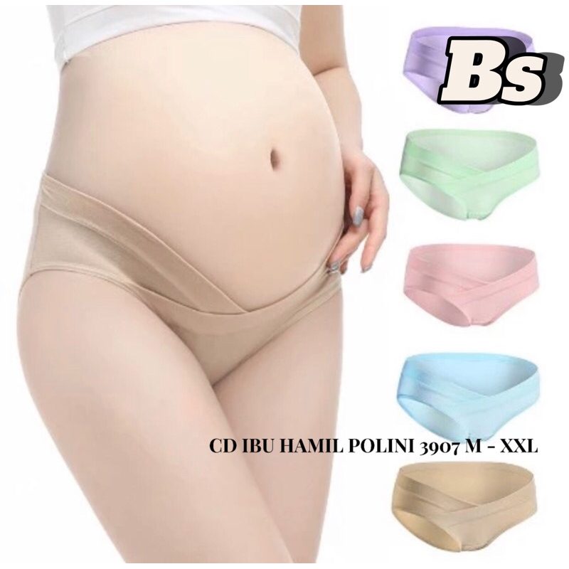 (ISI 3 PICS) Celana dalam Wanita Hamil Polini 3907 ,CD Bumil - CD Hamil motif Size M - XXL