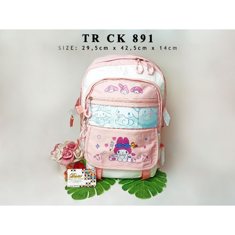 Tas ransel sekolah kuromi tas sekolah backpack uk besar