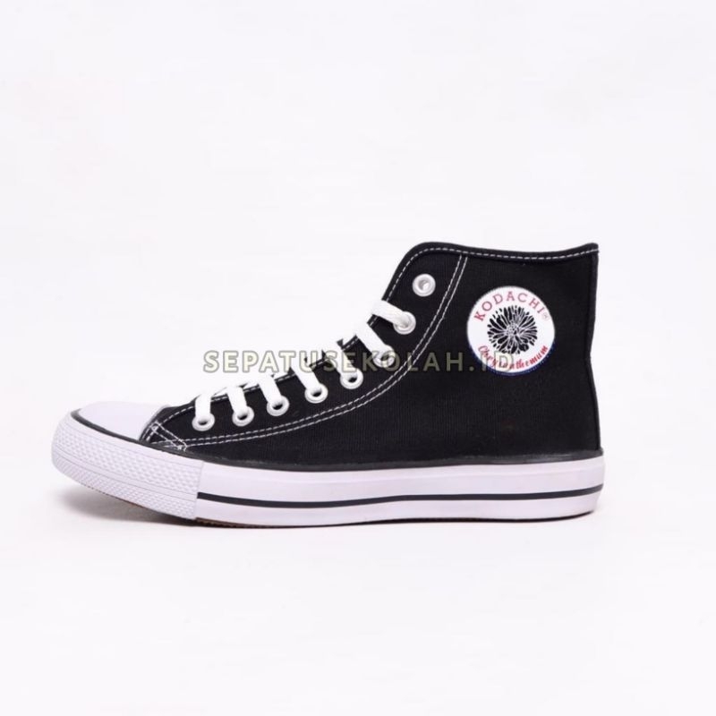 Kodachi 901 High Black White Original - Sepatu Sekolah SD SMP SMA