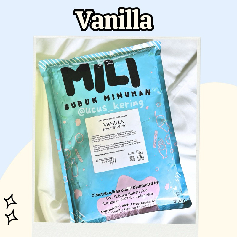 

BUBUK MILI VANILLA KEMASAN 1 KG / POWDER DRINK