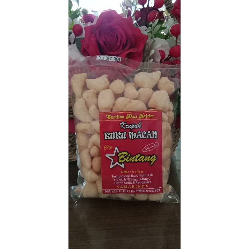 

kerupuk kuku macan cap Bintang 80gram