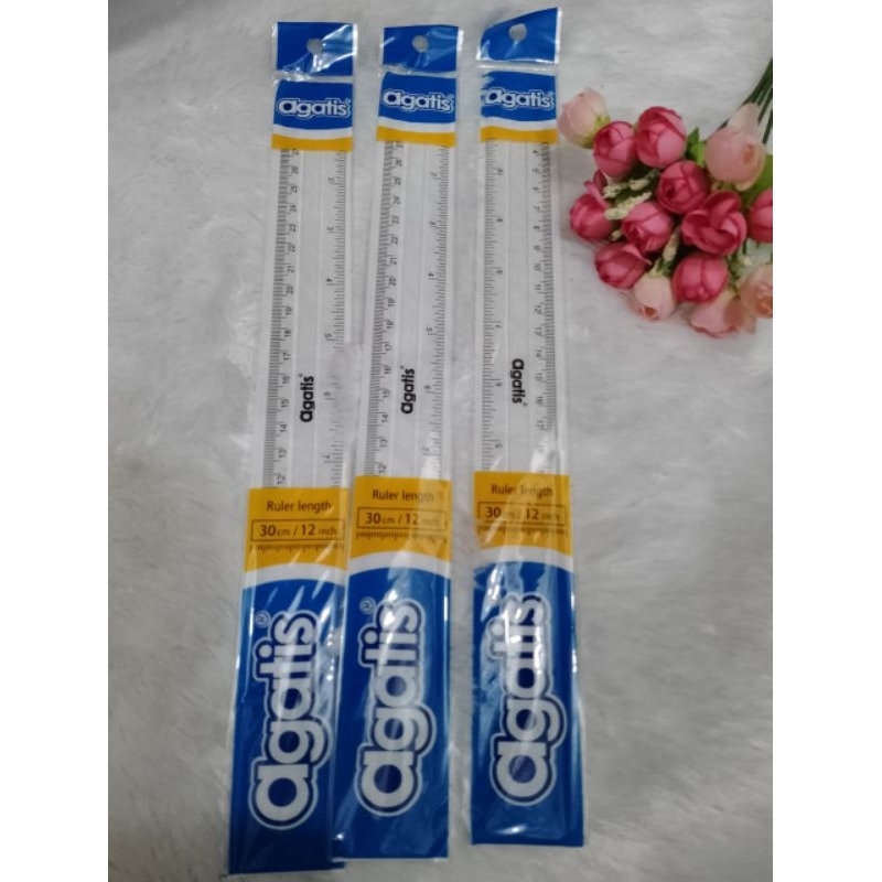 

Penggaris Plastik Agatis 30cm - Pcs