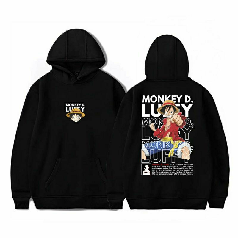 Hoodie cowok gambar anime bahan tebal BY NISSHOP