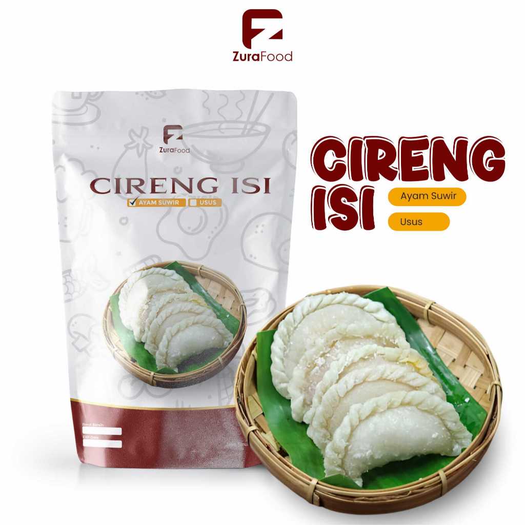 

Zura Food Cireng Isi Ayam Suwir Usus Pedas Homemade Frozen Premium Isi 5