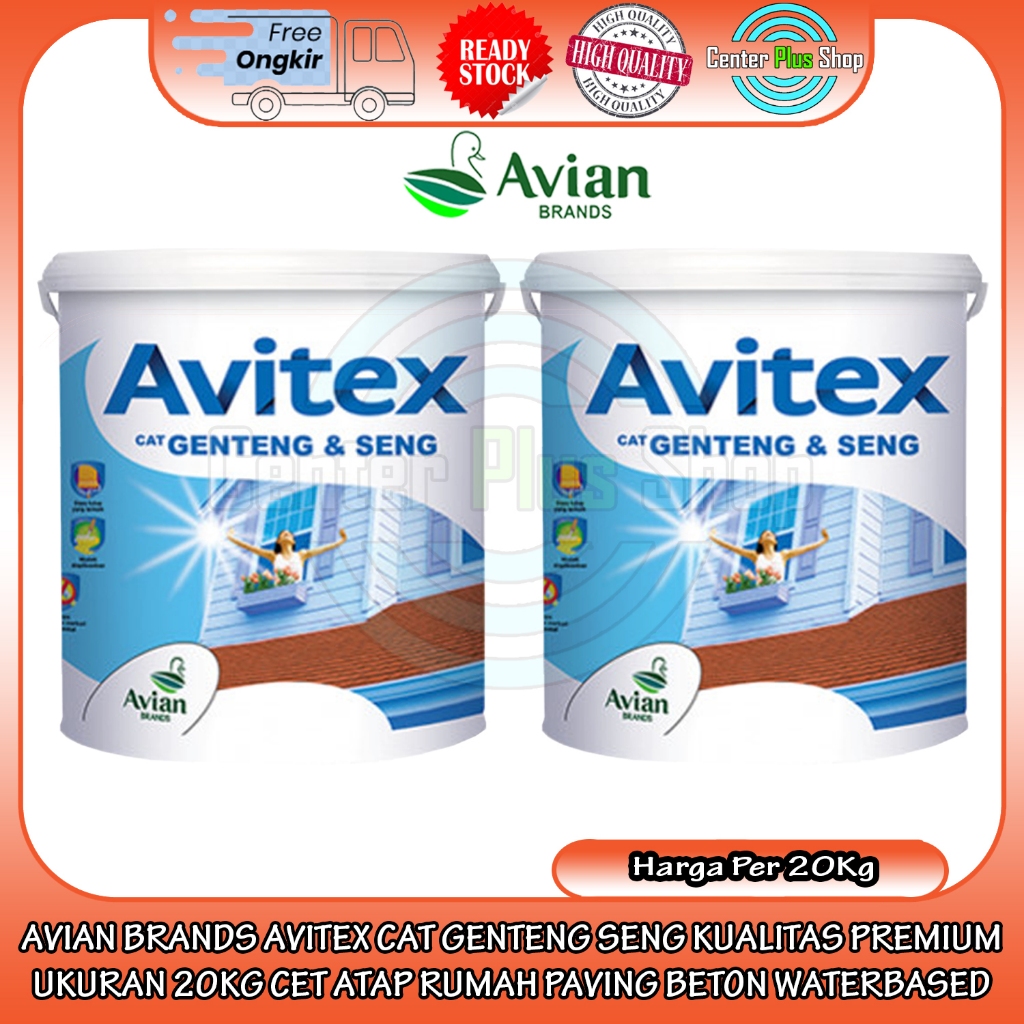 AVIAN BRANDS AVITEX CAT GENTENG SENG KUALITAS PREMIUM UKURAN 20KG 20KILOGRAM CET ATAP RUMAH PAVING B