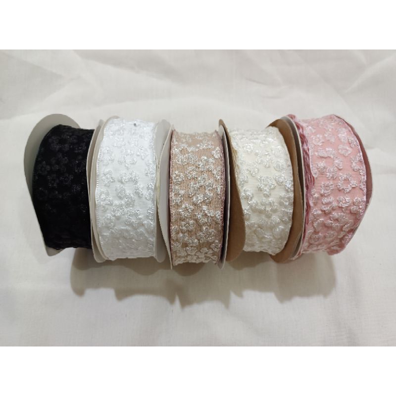 

Pita lace bunga / crinkle Korea 4 cm per yard