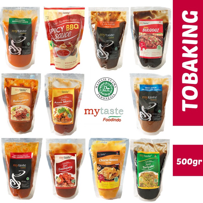 

PRODUK LHGYZ My Taste Saus Barbeque Blackpepper Teriyaki Bulgogi Thai 5gr EBM