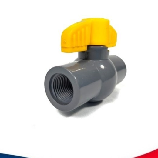 Stop Kran Onda PVC 3/4" Polos / Drat Dalam --- Ball Valve Drat Dalam 3/4" STop kran 3/4" PVC Ball Va