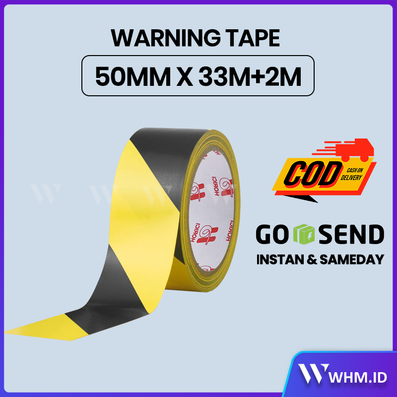 

Warning tape merek Horici/OPP PVC Police Line tape Barricade tape 45mm*30m+2m Marking Floor/Isolasi
