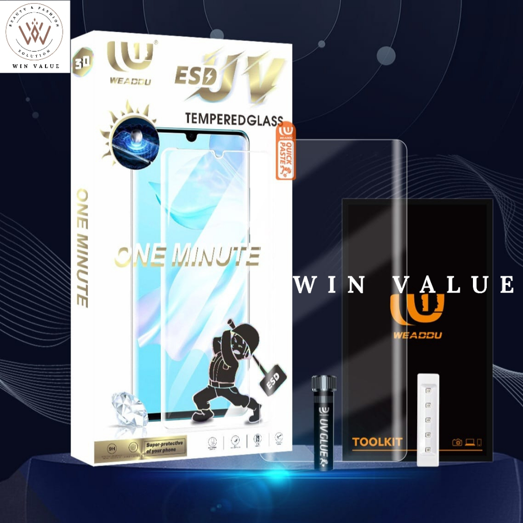 Huawei P40 Pro Huawei P40 Pro Plus Antigores UV Curved Temperes Glass UV Liquid Full Glue Anti Stati
