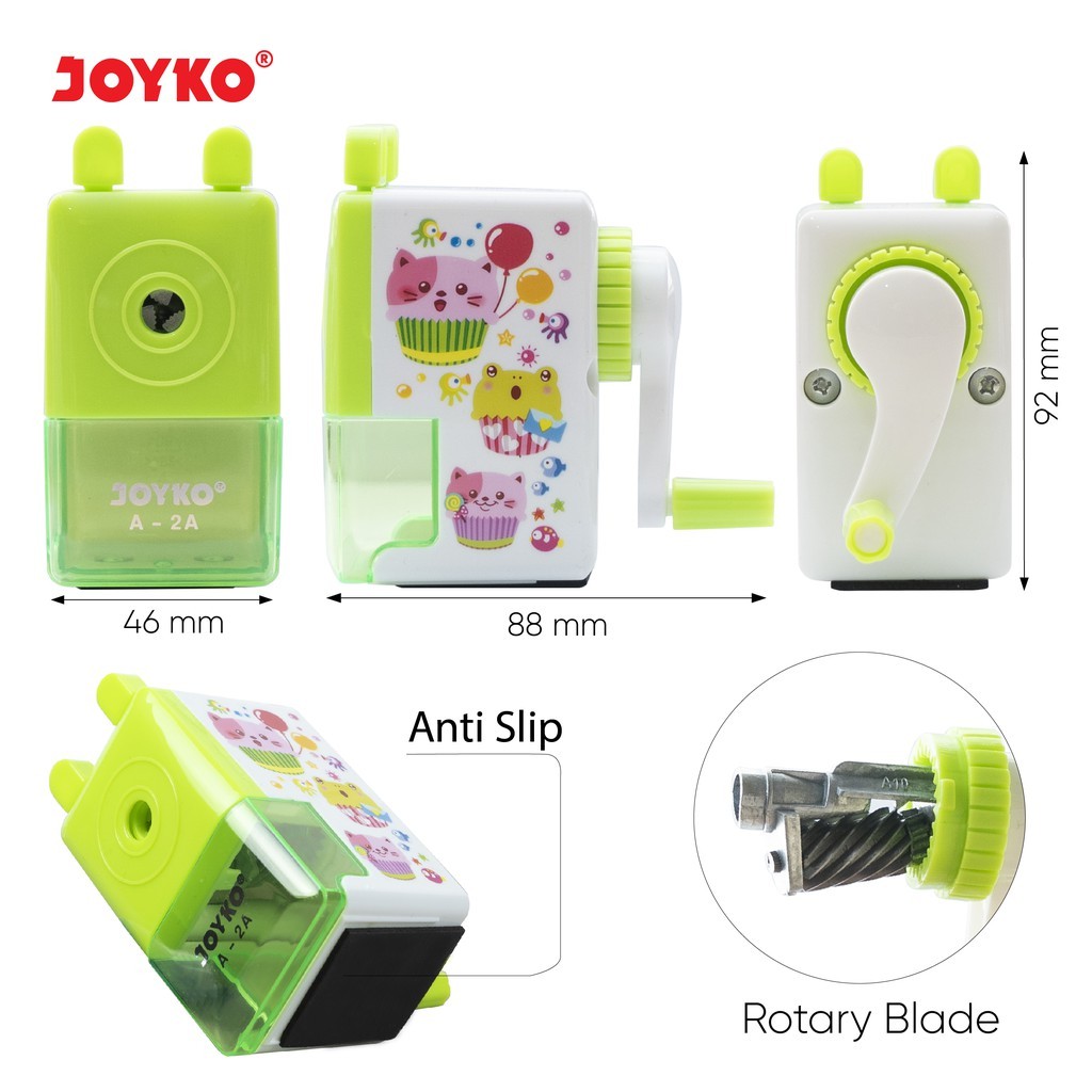 

Sharpener Rautan Serutan Putar Joyko A-2A