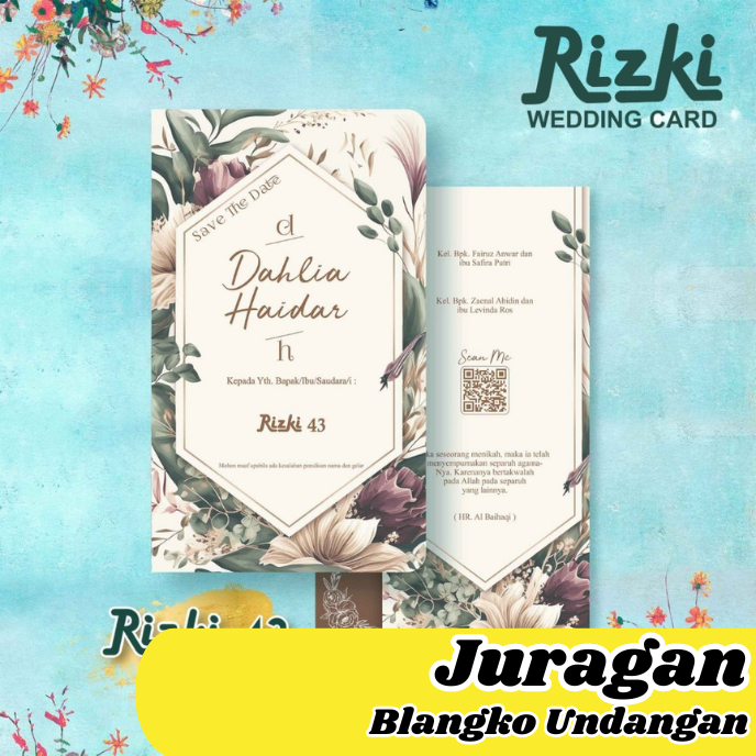 Blangko Undangan Rizki 43 | Juragan Blangko Undangan