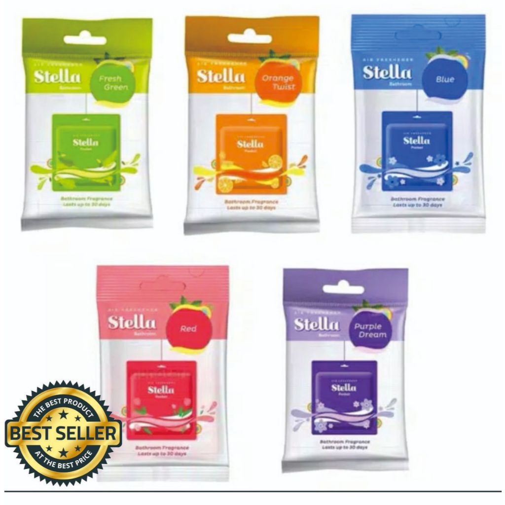 Stella Pocket Pewangi Bathroom / STELLA FRESH & PROTECT POCKET BATHROOM FRAGRANCE 10GR