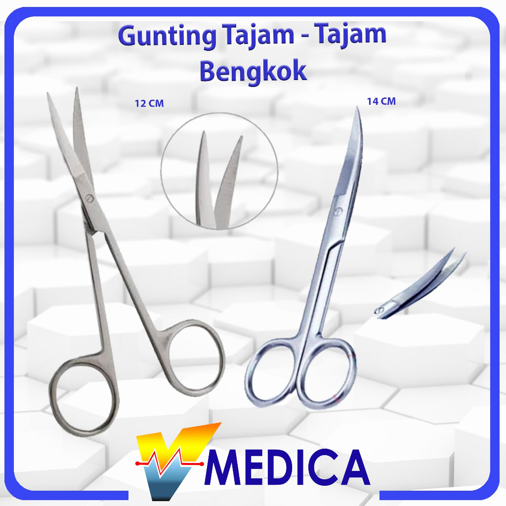 

Gunting Tajam Tajam Bengkok / Gunting Kecil Tajam Tajam Bengkok / Gunting Operasi