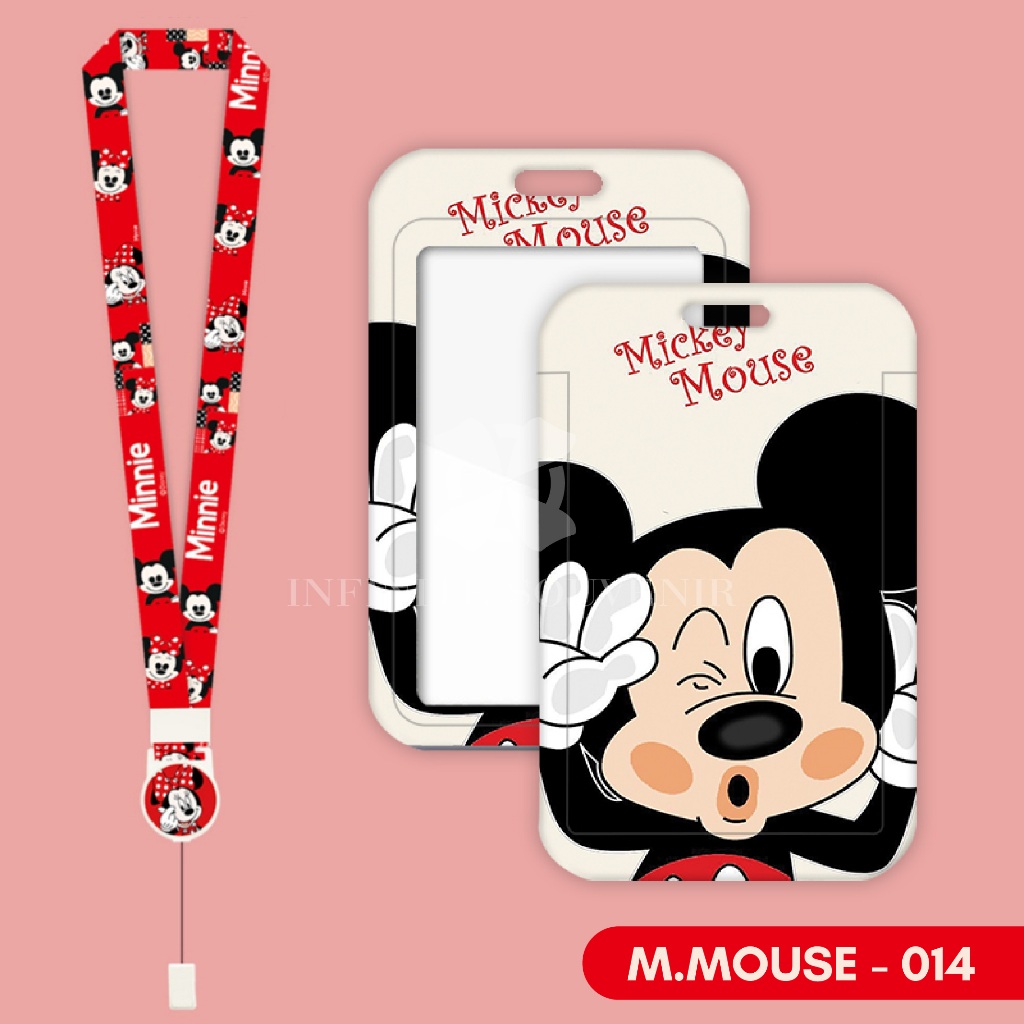 

YEN (N017) ID Card Holder Tali Yoyo Mickey Mouse / Nametag Yoyo Minnie / Card Holder Yoyo / Mickey /