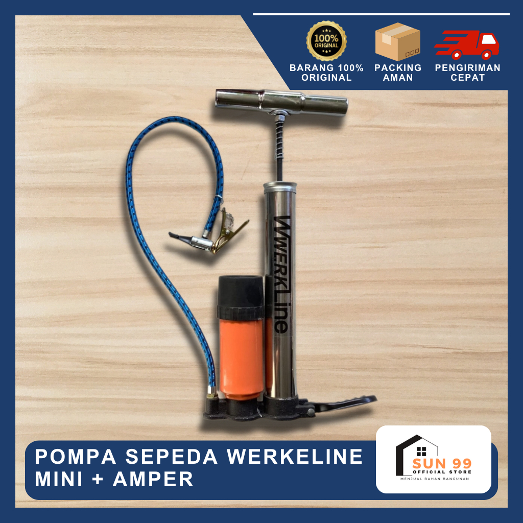 Pompa Sepeda Mini Werkline + Amper