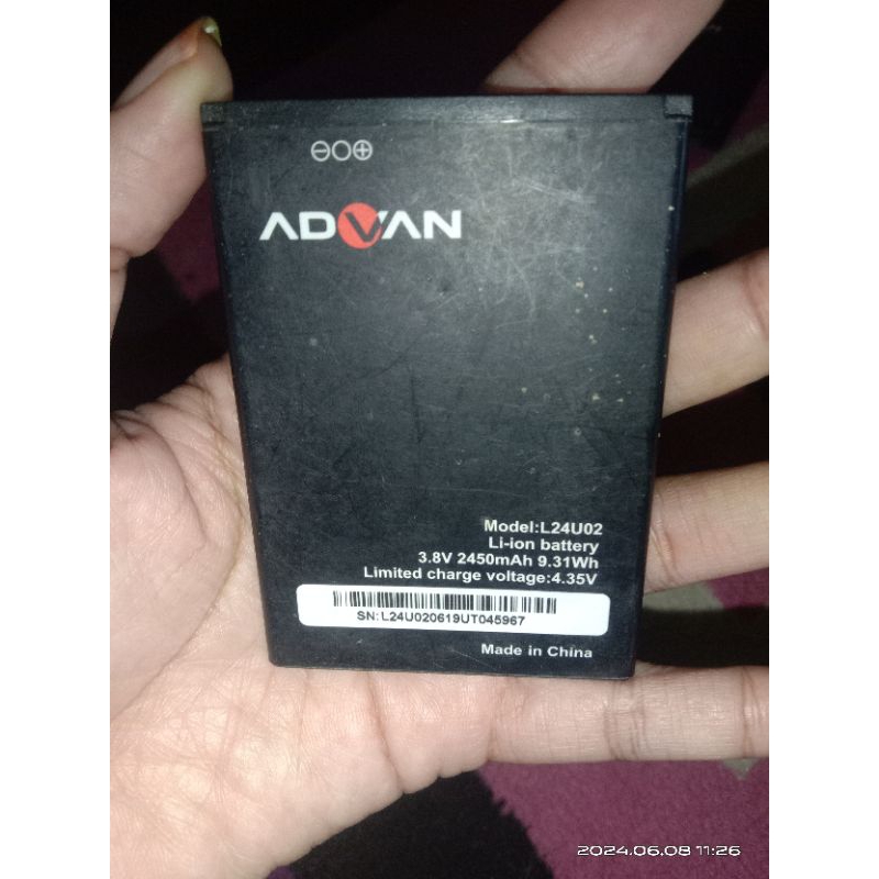 baterai advan model l24u02