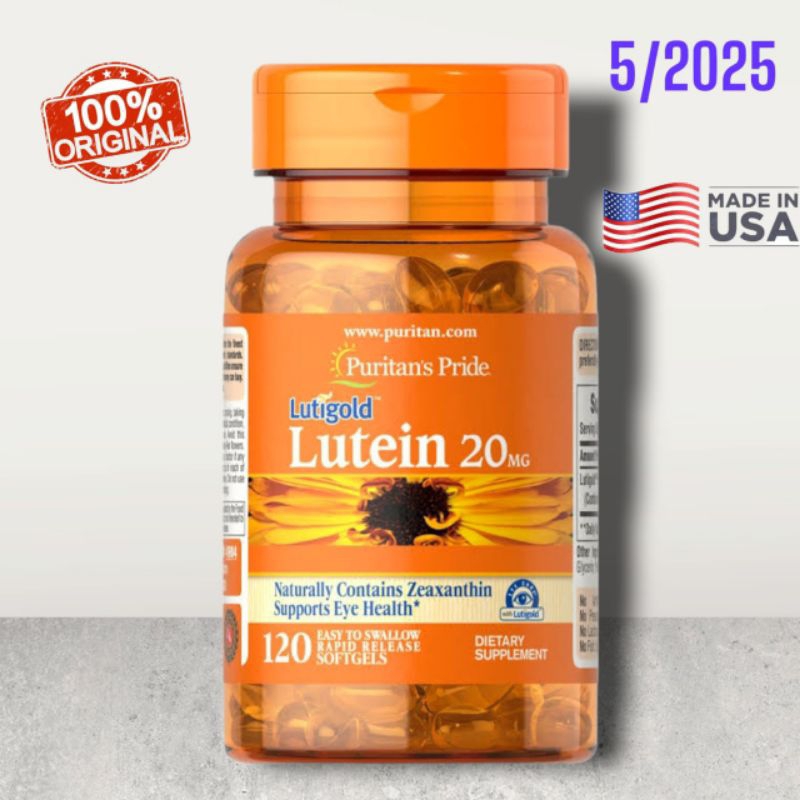 

Puritan Lutein 20 mg With Zeaxanthin 120 Softgels