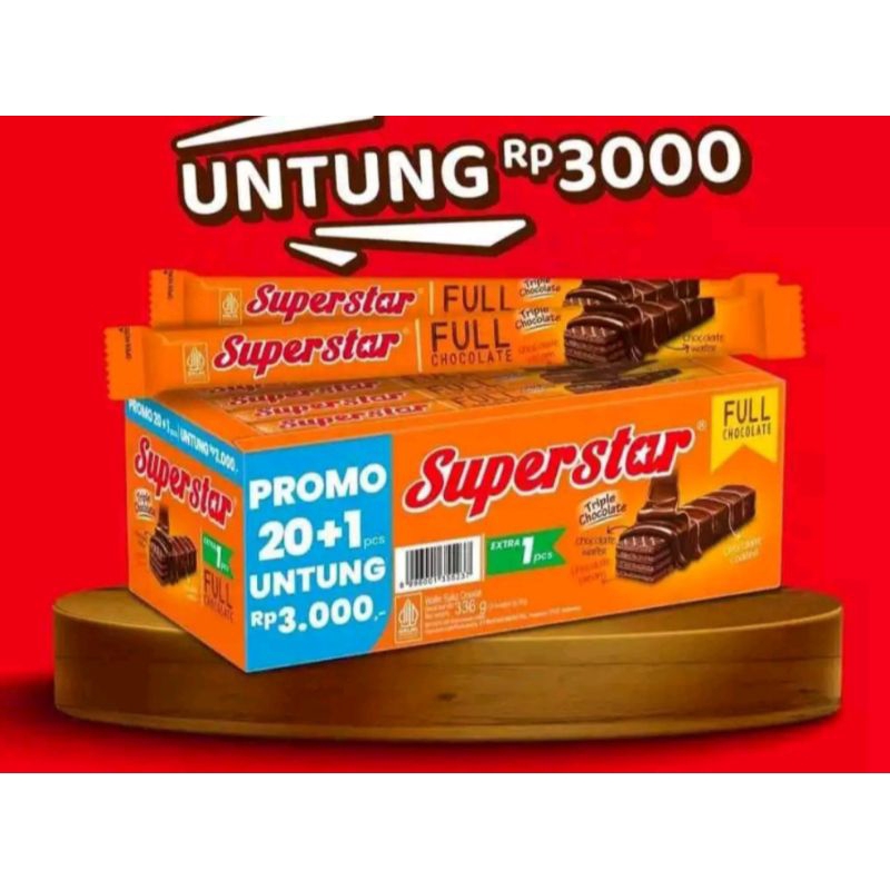 

SUPERSTAR TRIPLE CHOCOLATE ISI 20 KEMASAN BARU