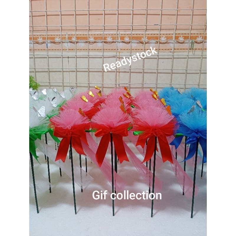 bunga telur pompom gradasi