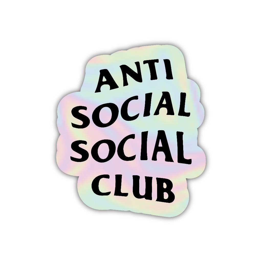 

Z250 sticker anti social social club, stiker hologram satuan
