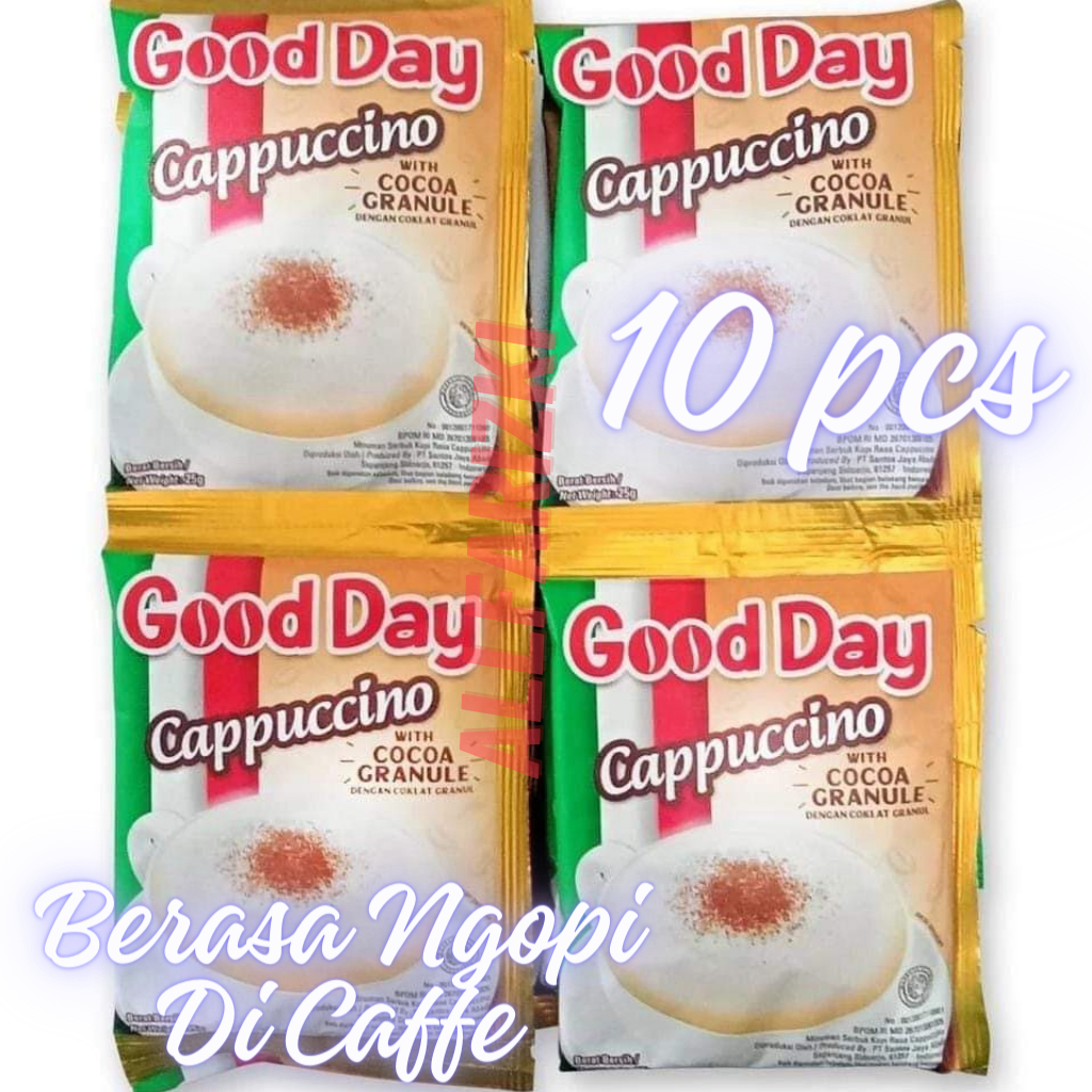 

KOPI GOOD DAY CAPUCINO 25gr RENCENG ( 10 PCS/BIJI )
