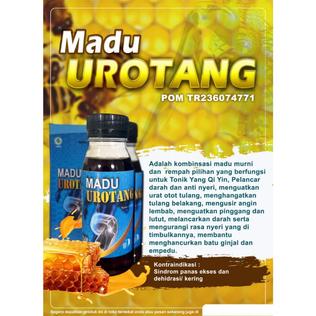 Madu UROTANG Mengatasi Pegal Linu pada Urat Otot dan Tulang