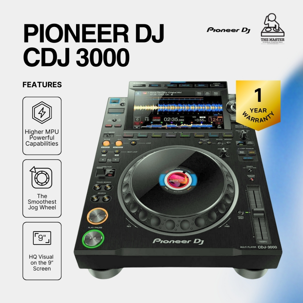 [Ready Stock] Pioneer DJ CDJ-3000 | CDJ 3000 | CDJ3000 Professional DJ Multi Player