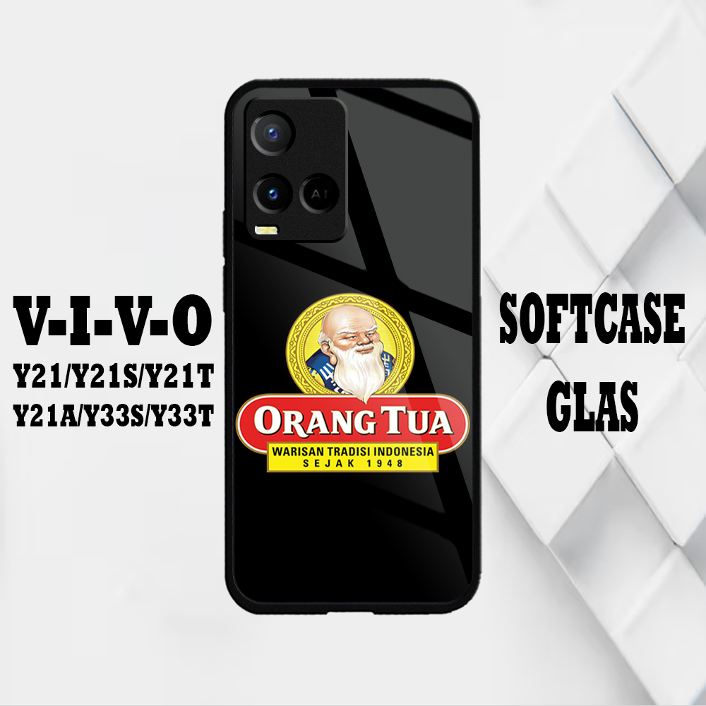 Softcase Glass Glossy VIVO Y21/Y21S - Casing VIVO Y21/Y21S Fashion Case Terbaru Berkah Case [ ORTU ]