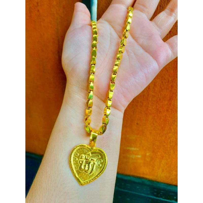 kalung padi 5 suku lapis emas