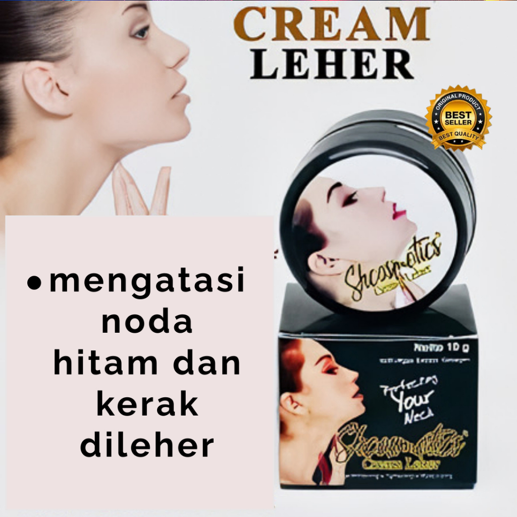 CREAM PEMUTIH LEHER BPOM CREAM LEHER / KRIM PEMUTIH LEHER Cream Leher Bpom Cream SH Cosmetics Pemuti