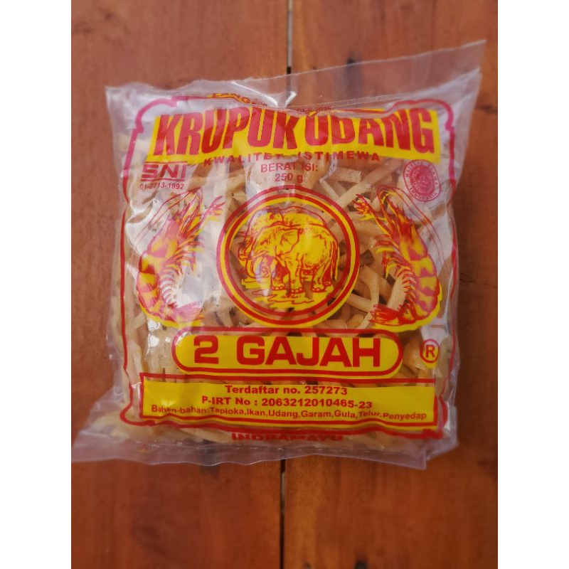 

Kerupuk Udang Stik 250 gram Cap 2 GAJAH