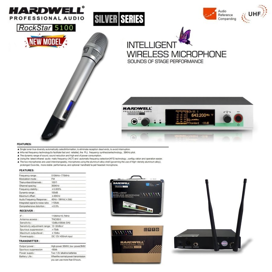 Mic Wireless Hardwell ROCKSTAR 5100 ORIGINAL