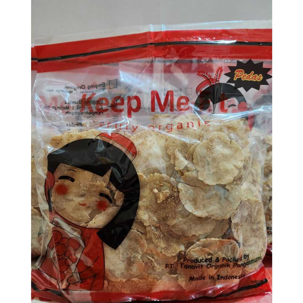 

Emping Melinjo Organik Berbumbu ( Pedas / Spicy ) Snack Sehat by Keep Me Fit 250 gr